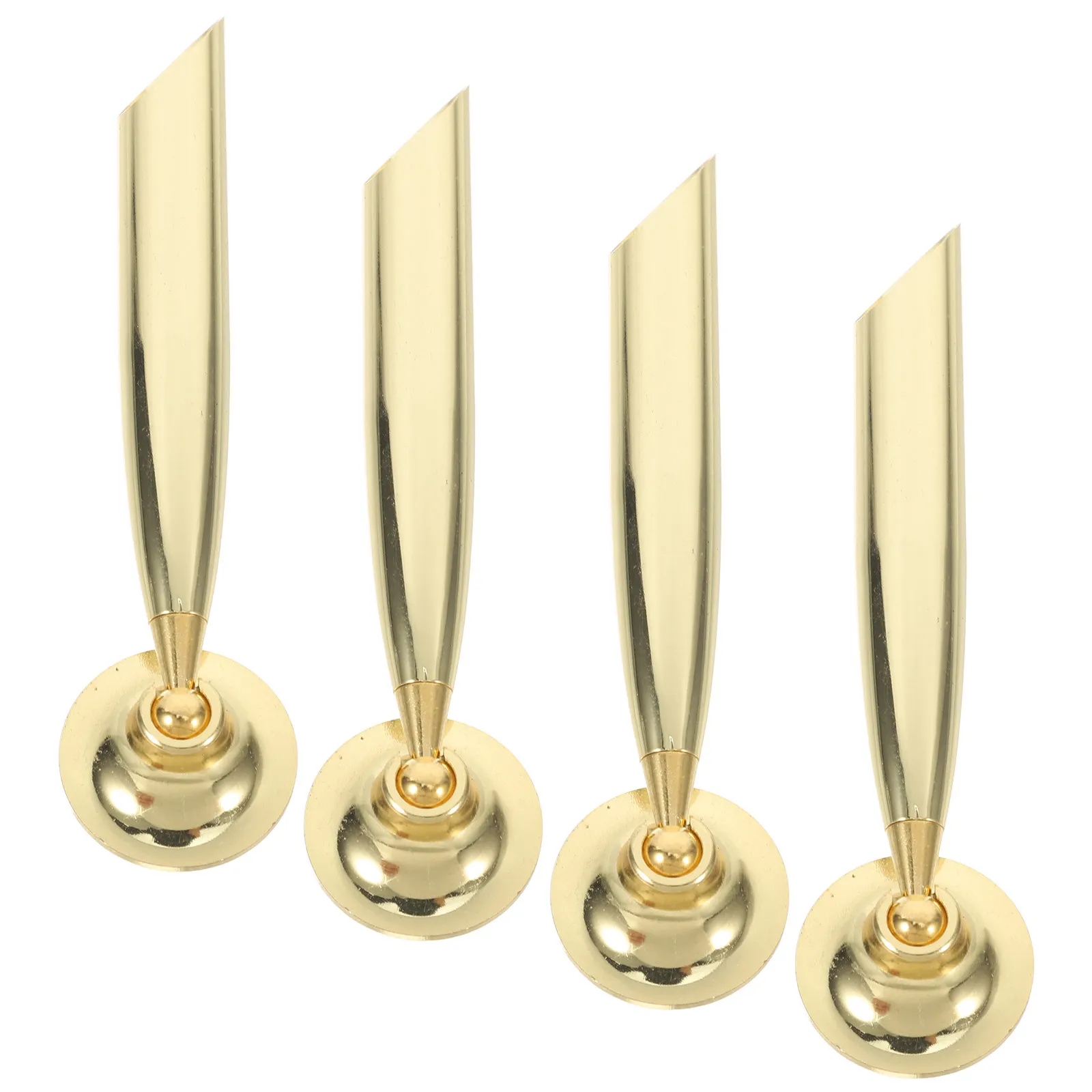 

4Pcs Metal Single Pen Holder Base Stable Desk Stand for Office School Writing Fountain Ballpoint Pen Holder Pencil Support