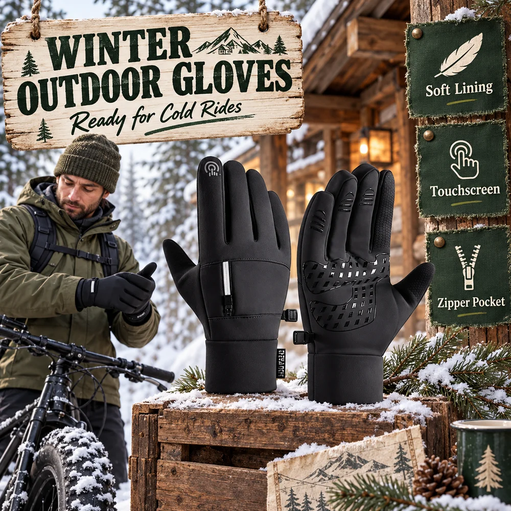 Reflective Reflective Zipper Pocket Thermal Touch Screen Gloves Textured Palm Warm Winter Wear for Men Women Cycling Running Walking Hiking - Aliexpress Deal