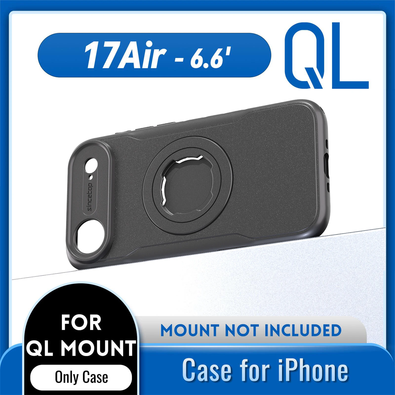 Magnetisch schokbestendig hoesje voor iPhone 17 16 15 14 Pro Max met locksysteemontwerp voor quad-stijl fiets/motorfietshouder/houder