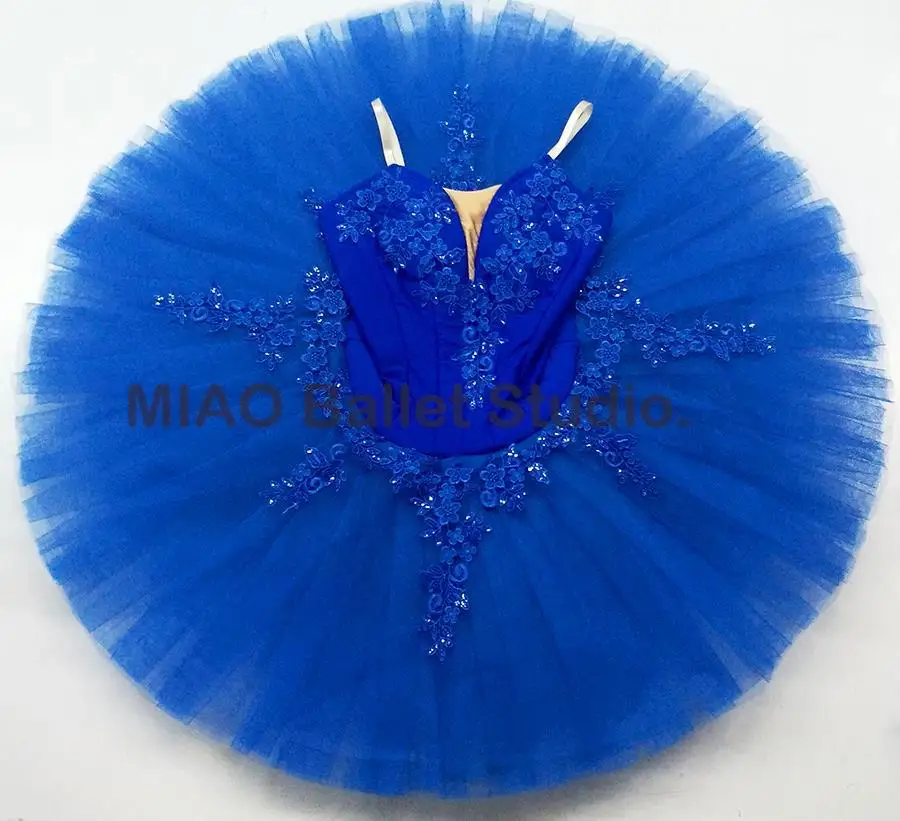 Royal bleu oiseau variation ballet tutu déguisement de la belle au bois dormant pour Adulte Professionnel Ballet Crêpes Tutu robe Classique 발레 009