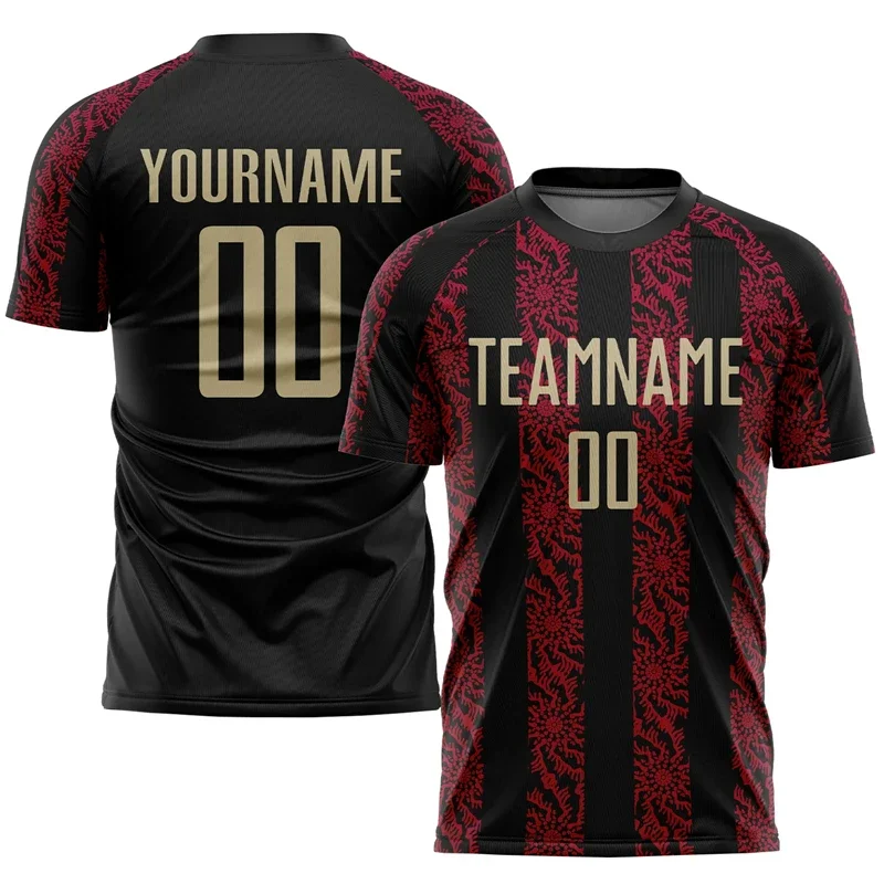 

DIY Teamname Printed T-shirt Football T Shirt For Men Clothes Customized Sponsor Jersey Customize Name Number Tshirt Soccer Tops