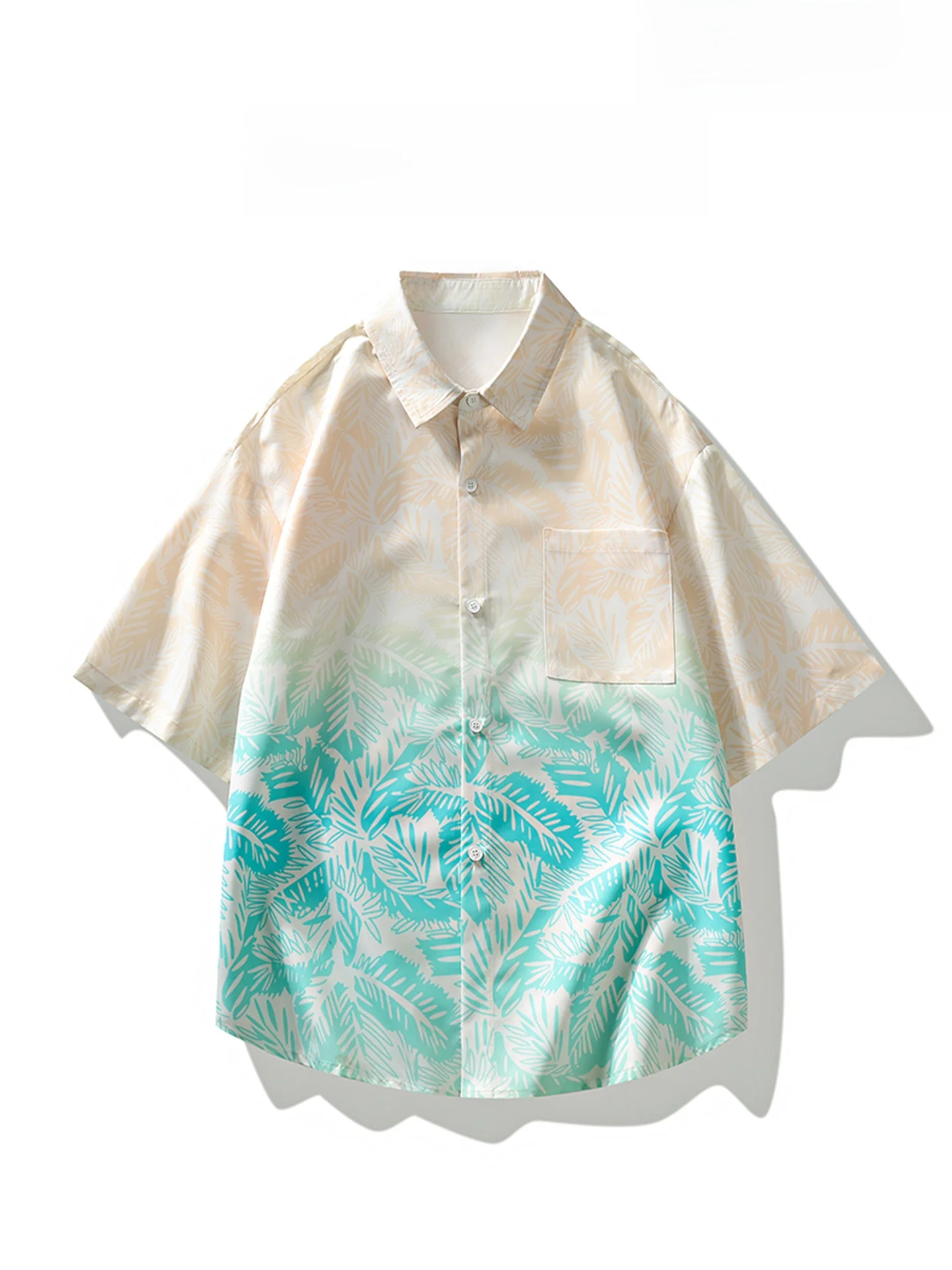 

Оригинальный WTAPS SACAI орех с принтом дерева adient Color ort Sve Loose Hawaiian Sle Мужчины Женщины Пара irt Summer Breath...