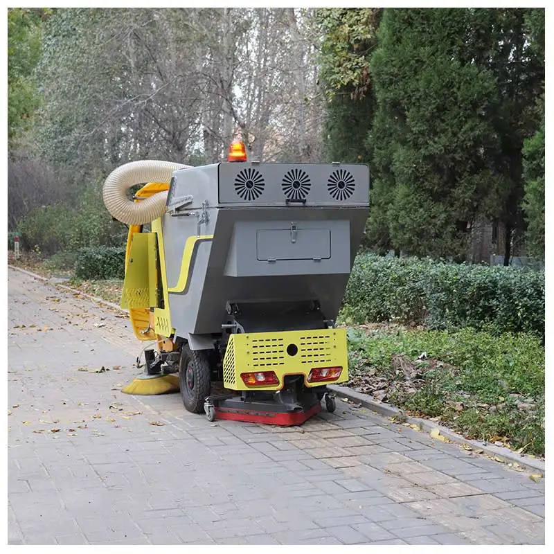 Manual Leaf and Grass Collector High-Suction Electric Leaf Collector Tricycle Sweeper for Flower Beds