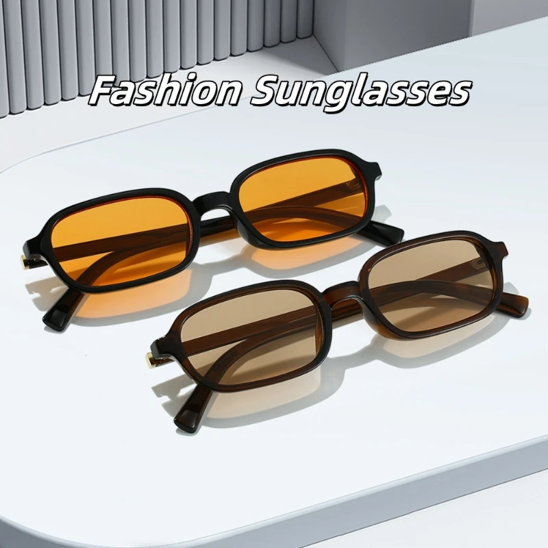 

New Creative Fashion Small Frame Sunglasses Personalized UV Resistant Unisex Versatile Glasses UV400 Outdoor Sun Protection