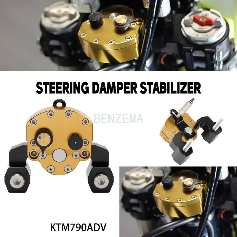 

Adjustable Motorcycle Steering Damper Stabilizer Universal Accessories For YAMAHA KAWASAKI HONDA SUZUKI Steering Stabilizer Moto