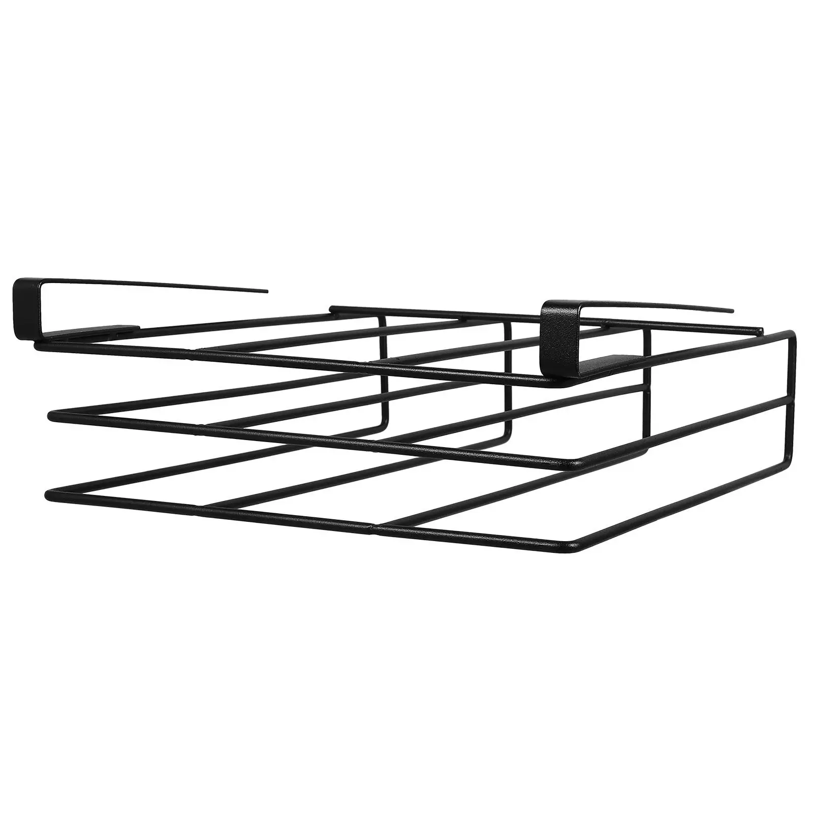

Under Shelf Kitchen Organizer Stainless Steel Hanging Rack Punch Free Cabinet Storage Multi-Use Cutting Board Utensil Holder