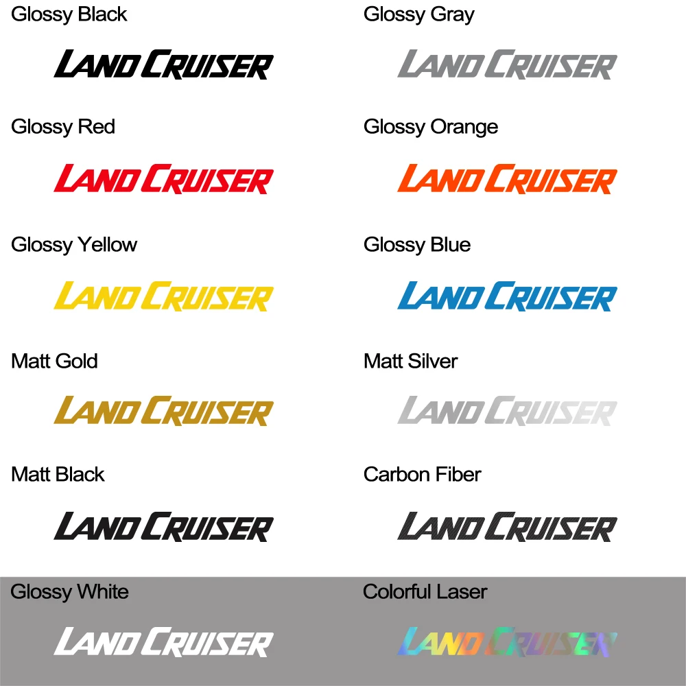 ملصق للزجاج الامامي للسيارة لتويوتا لاند كروزر 70 79 V8 J40 J200 GX VX ZX J300 ، ملصق ديكور فينيل كلوريد ، اكسسوارات السيارات
