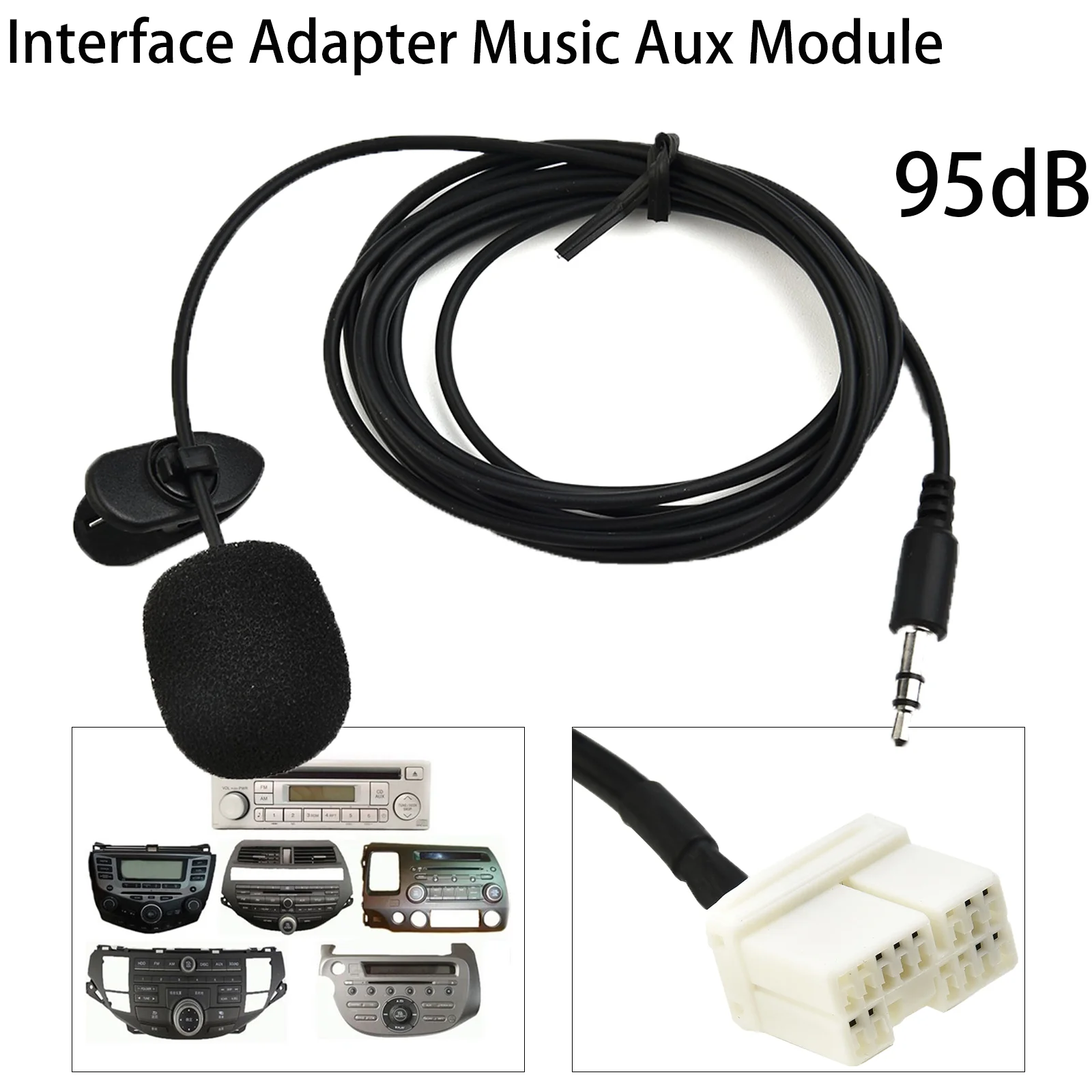 Car Radio Aux Cable Adaptor Compatible-Bluetooth Module BTA A2DP Music Playback HFP Hands-free Calling For Accord For Civic