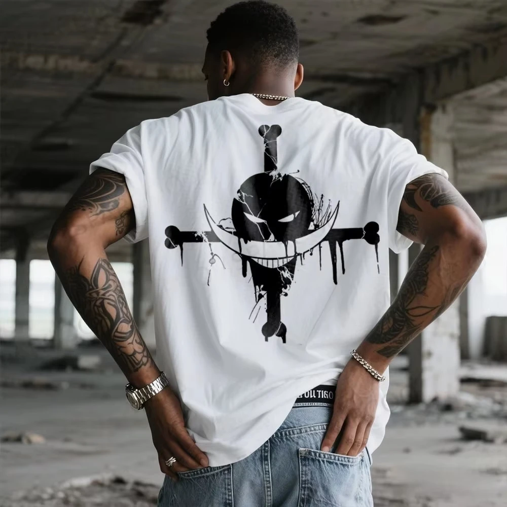 One Piece Anime Edward Newgate bedrucktes T-Shirt für Herren und Damen, Herren-Top, Sport-T-Shirt, Herren-T-Shirt, Harajuku Y2K-T-Shirt