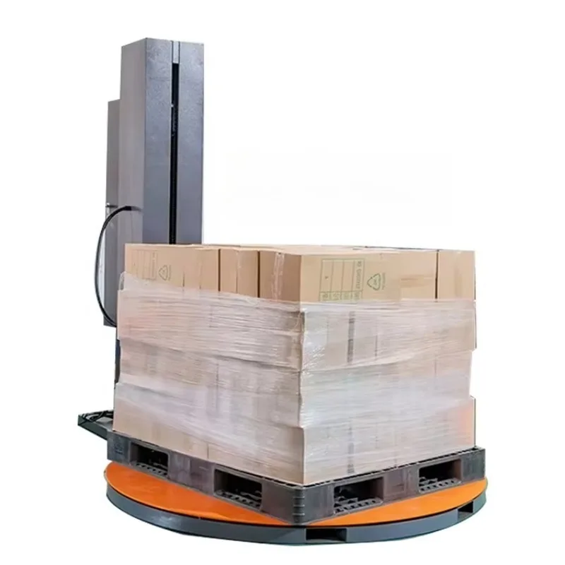 

Pallet Winding Packaging Machine Wrapped Film Baler Fully Automatic Turntable