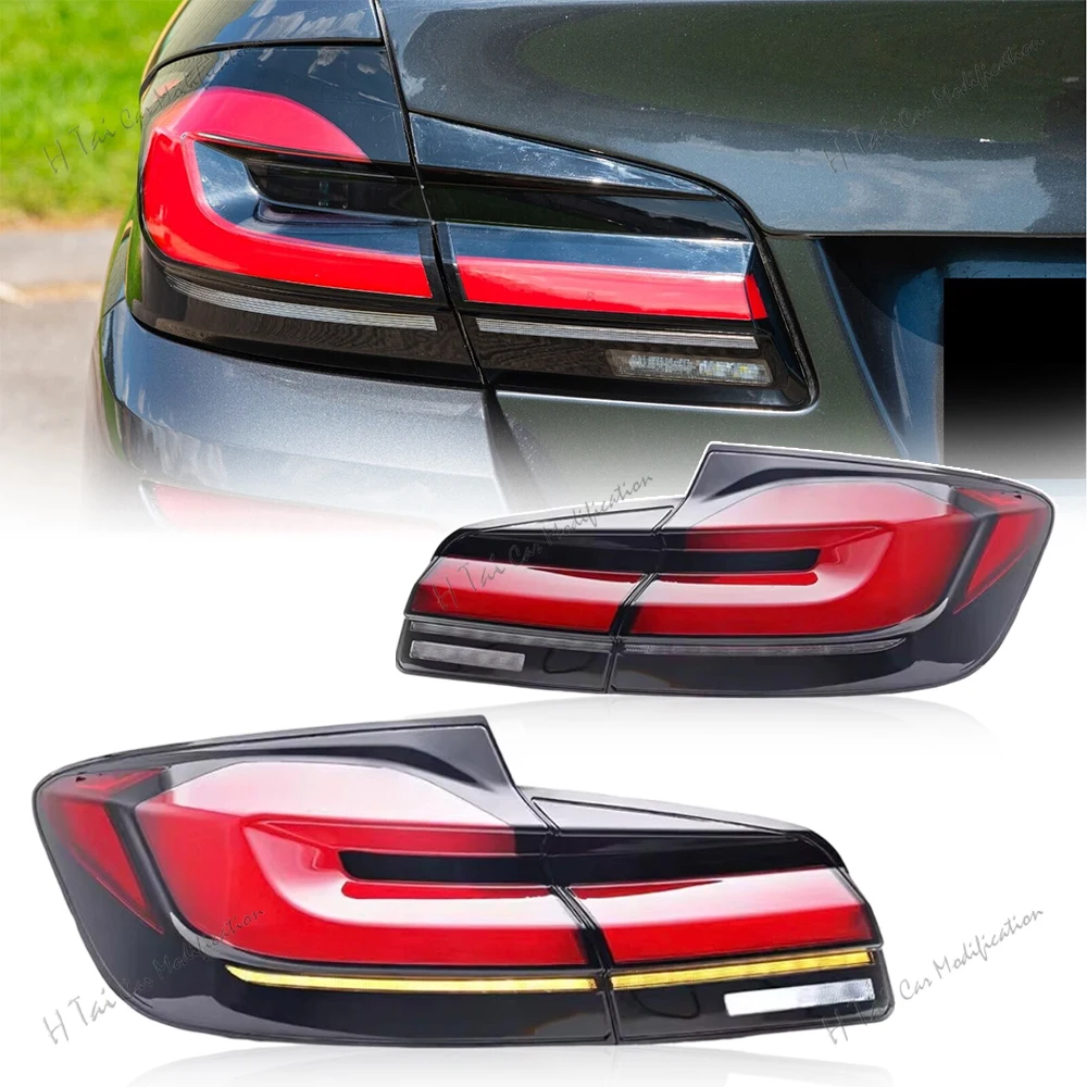 LED-Rückleuchten für BMW 5er F10 F18 M5 2011-2017 Heckleuchten Bremslichter Dynamischer Blinker Autolicht-Baugruppen