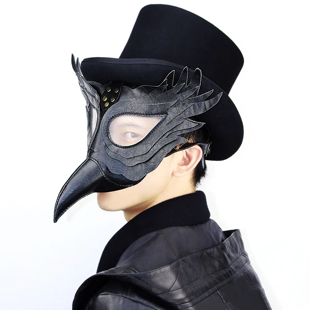 

Plague Doctor Steampunk Aldult Masks Masquerade Party Cosplay Prop Raptor Mask Halloween Fear Mask