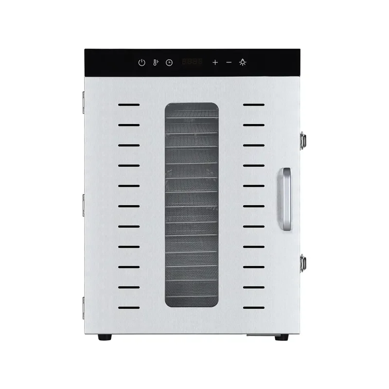 16 Tray Stainless Steel Food Dehydrator Digital Electric Fruit Dryer Machine Commercial Small Business Herb Jerky Maker