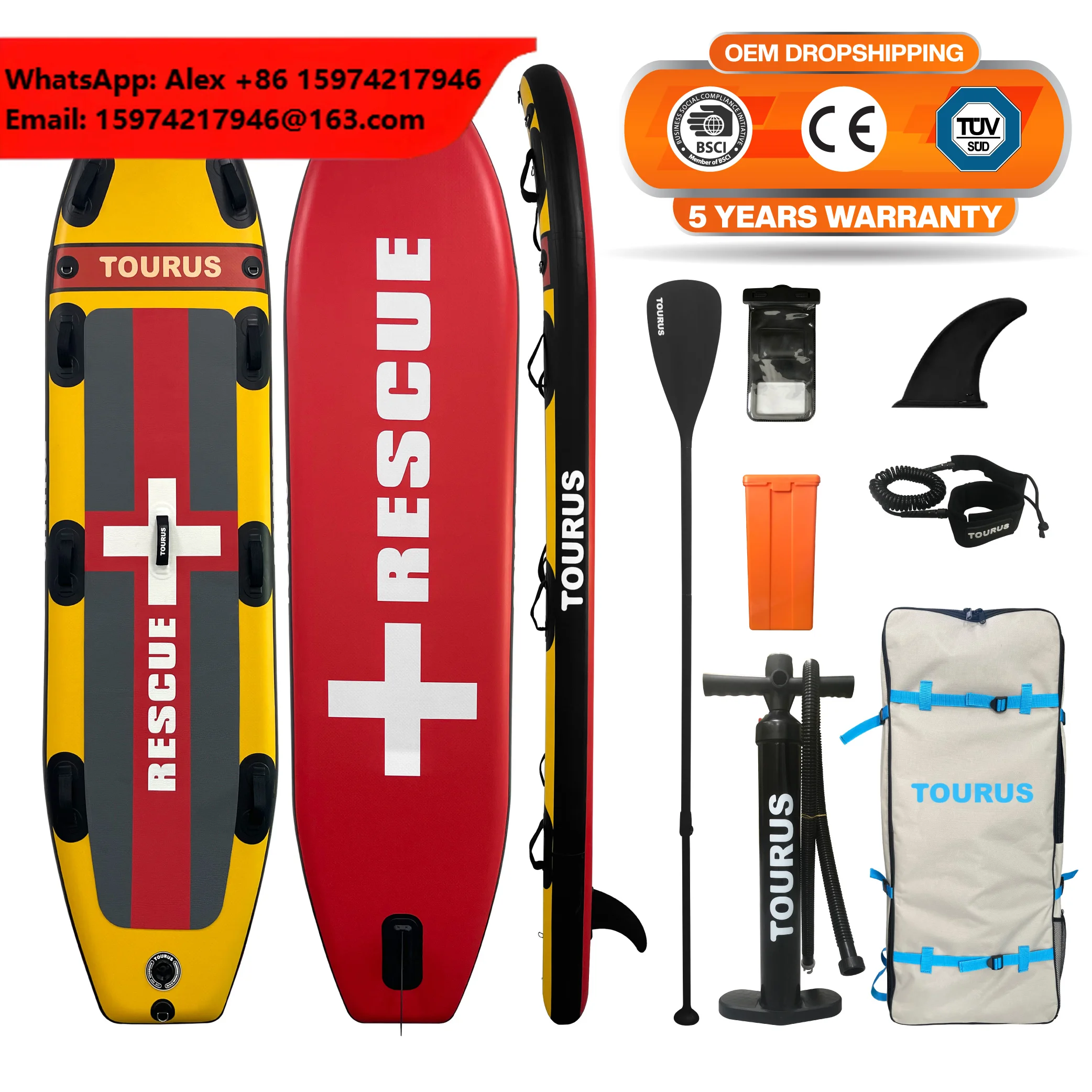 2022 Hot Sale Inflatable Sup Water Rescue Paddle Board Surf Rescue Board For Sale Rescue SUP