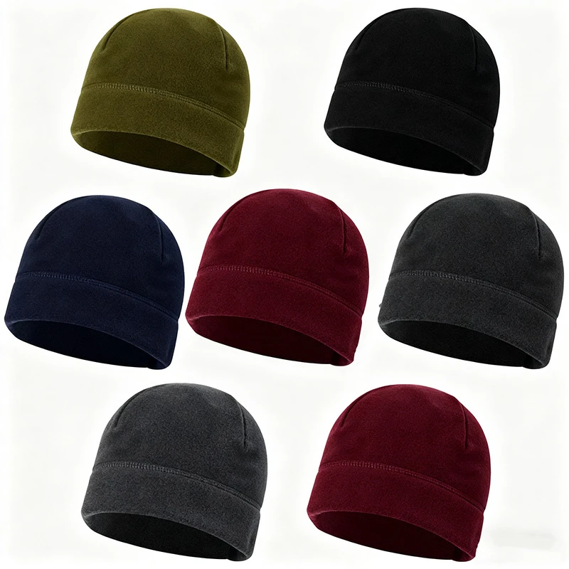 7pcs Men'S Winter Skull Caps, Beanie, Men'S Beanie, Men'S Beanies Hats, Bicycle Cap, Warm And Non-Bulky, Comfortable And Form-Fitting, Perfect for Cycling, Jogging, And Outdoor Activities - Soft And Windproof