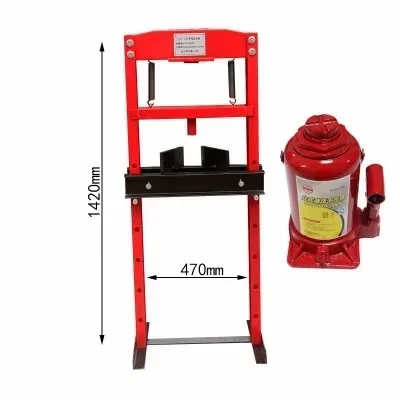 20 Ton Hydraulic Shop Press, Manual Hydraulic Press Machine for Car Bearing Disassembly & Installation, Auto Maintenance Tool