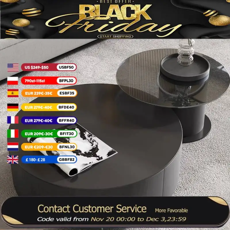 

Журнальный столик в европейском стиле, эстетический водонепроницаемый дизайнерский современный журнальный столик, мебель для гостиной, салона Mesa De Centro Sala