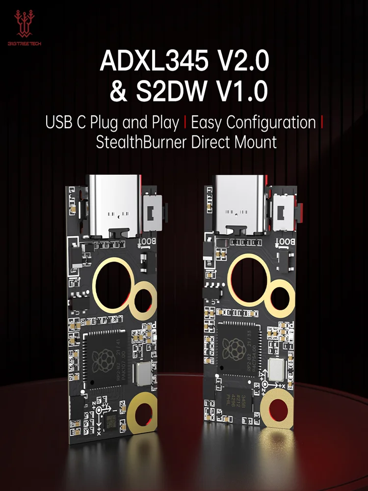 BIGTREETECH ADXL345 S2DW akcelerometr płyta USB części drukarki 3D dla Voron StealthBurner Raspberry Pi M8P płyta główna Klipper — zdjęcie 2