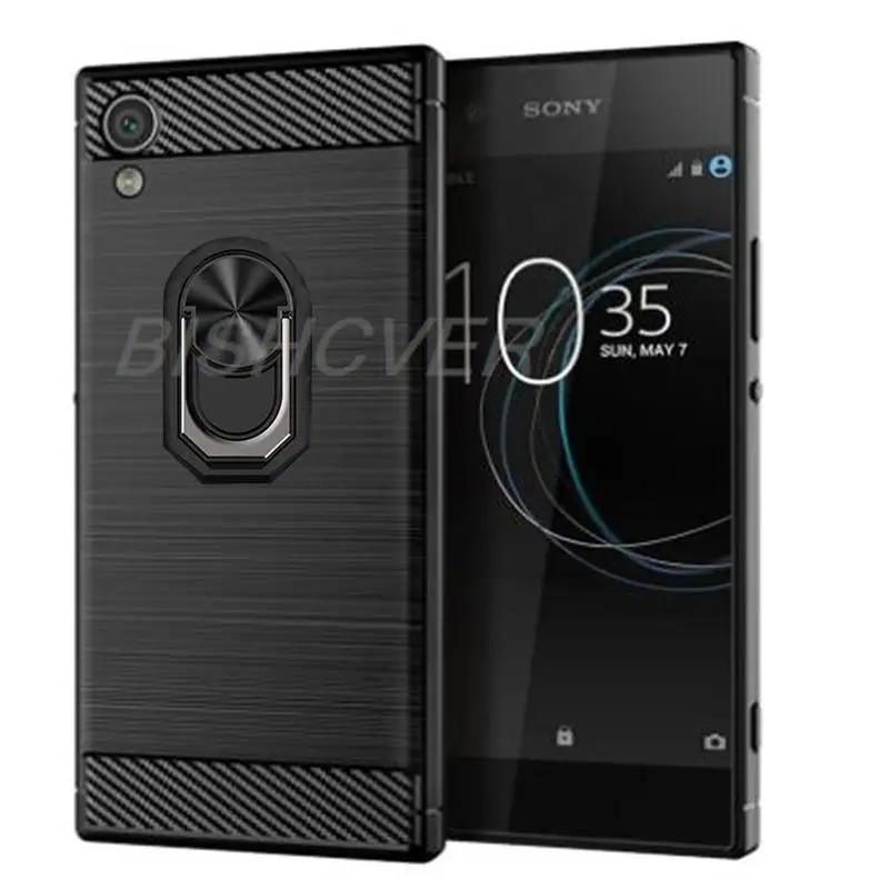 Carbon Fiber Brushed Shockproof Soft Cover For Sony Xperia XA1 Plus G3412 G3416 G3426 G3412 G3421 5.5\