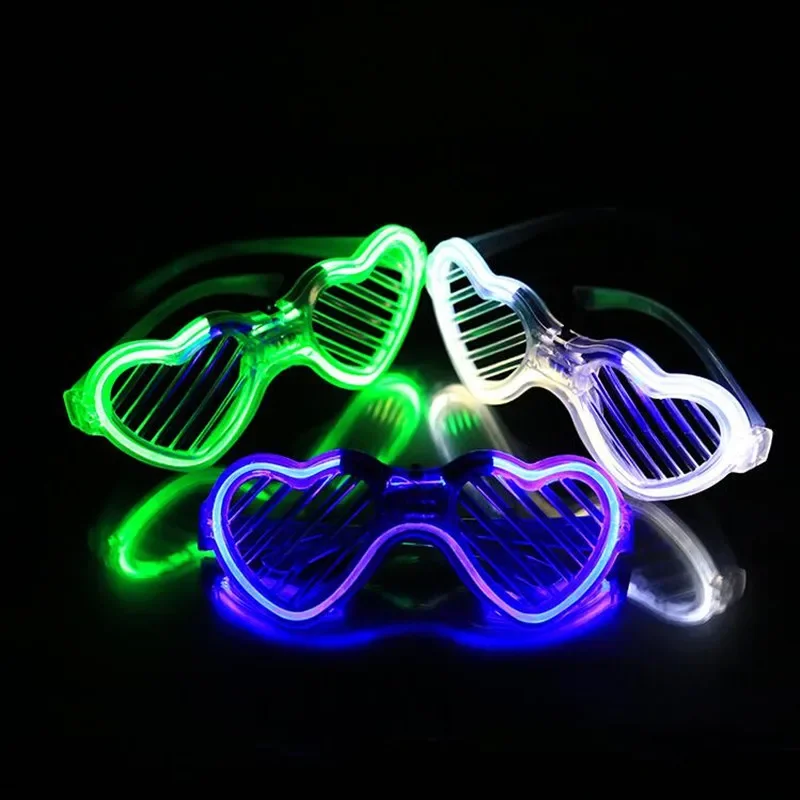 20pcs  Glasses Flash Night Light Blind Eye Wear Bar  Party Toys  Birthday Props  Holiday Halloween