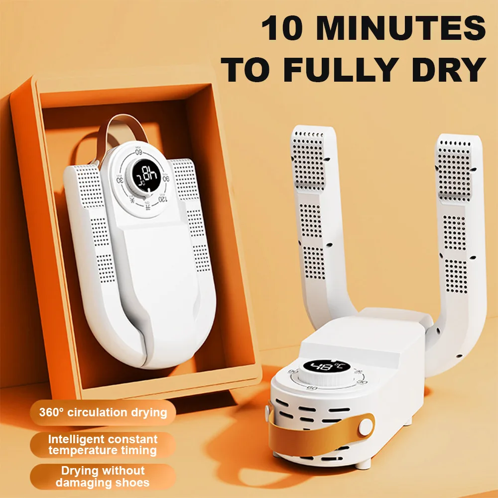 Intelligent Timer Shoe Dryer Adjustable Dryer Quick Drying Deodorizing Sterilizing Shoe Dryer Household Shoe Warmer Heater