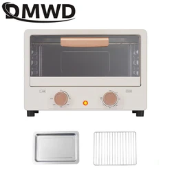 DMWD Household Electric Oven 15L Small Cake Baking Making Oven Multifunctional Desktop Pizza  Bread Baking Machine Toaster