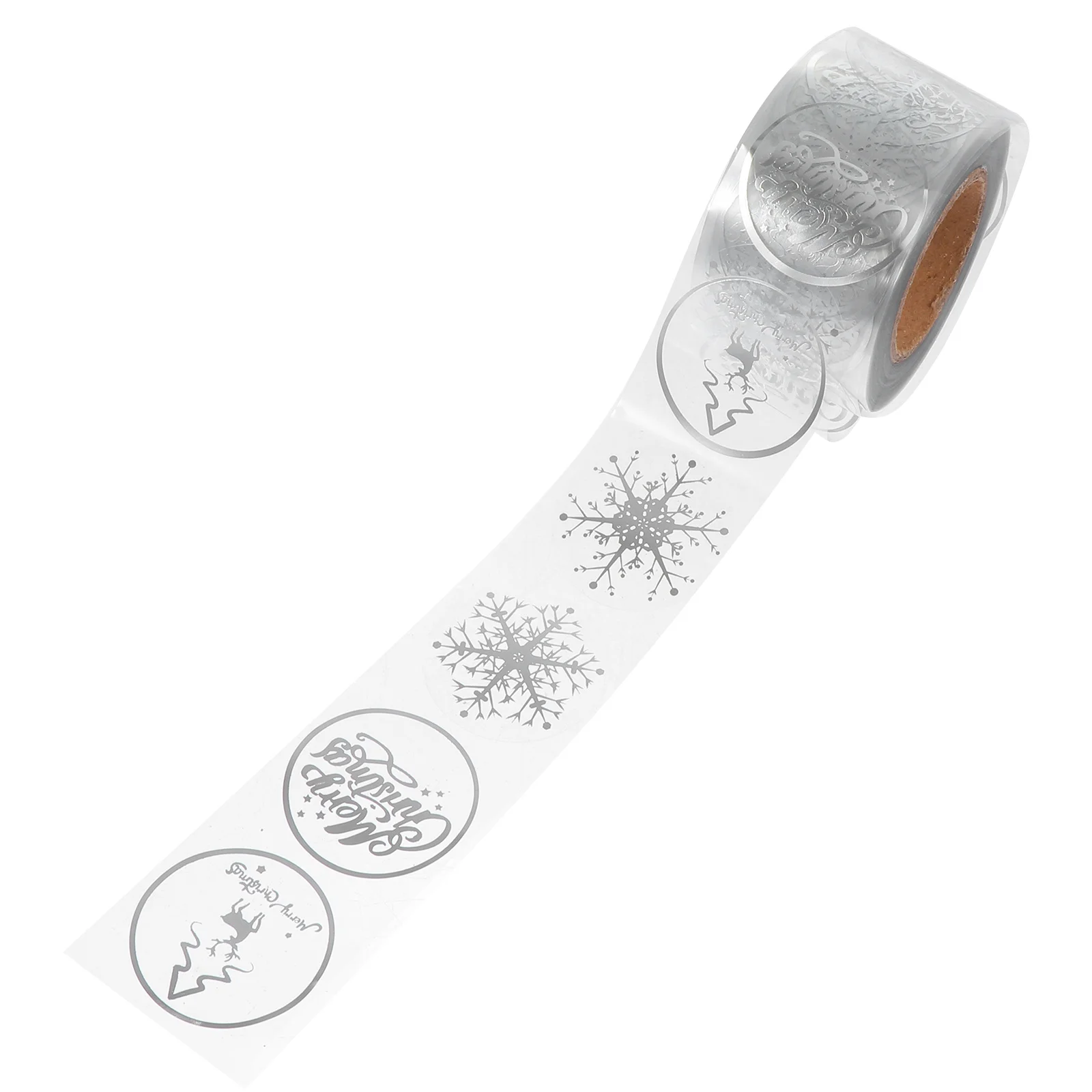 สติ๊กเกอร์ตกแต่งเกล็ดหิมะคริสต์มาส สติ๊กเกอร์เทศกาล DIY ที่สวยงามสำหรับรถยนต์ แล็ปท็อป การ์ดอวยพร โทรศัพท์