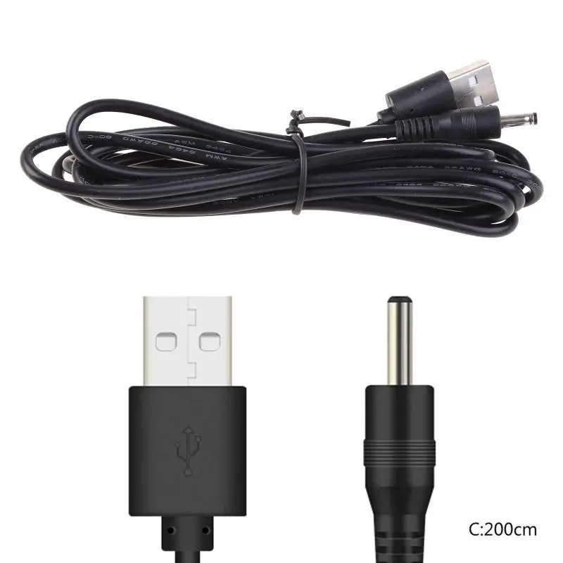 

652F USB-DC 3,5 мм USB-разъем типа «папа» на 3,5 разъема 5 В Блок питания Адаптер зарядного устройства