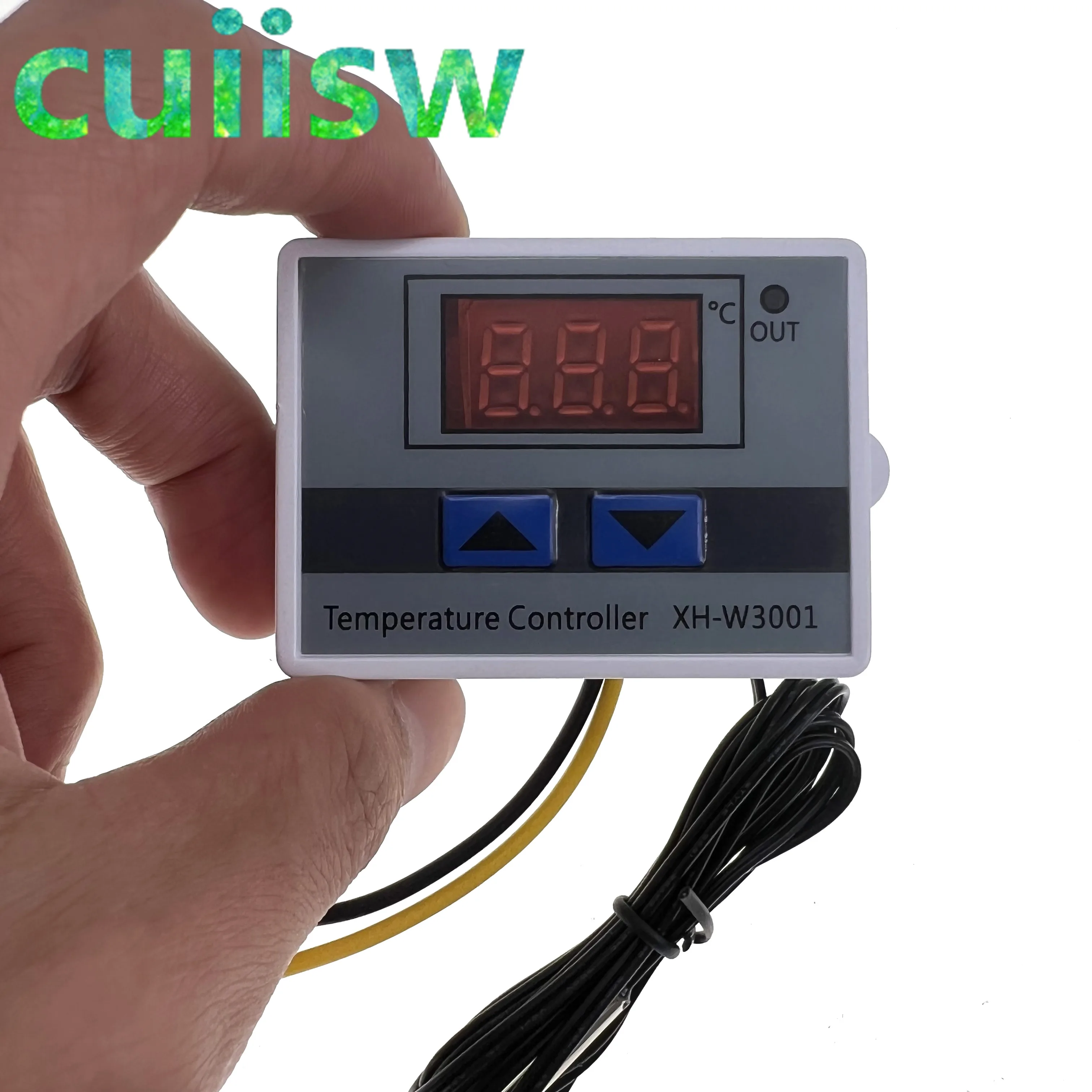 12 فولت/24 فولت/110 فولت/220 فولت W3001 الرقمية LED متحكم في درجة الحرارة 10A ترموستات التحكم التبديل التحقيق XH-W3001