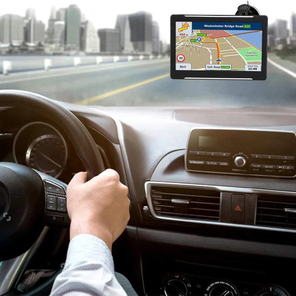 5inch Car GPS Navigation HD Touch Screen GPS Navigator Truck 3D Mode Sat Nav 8G+256M Europe Map GPS Navigators No data charges