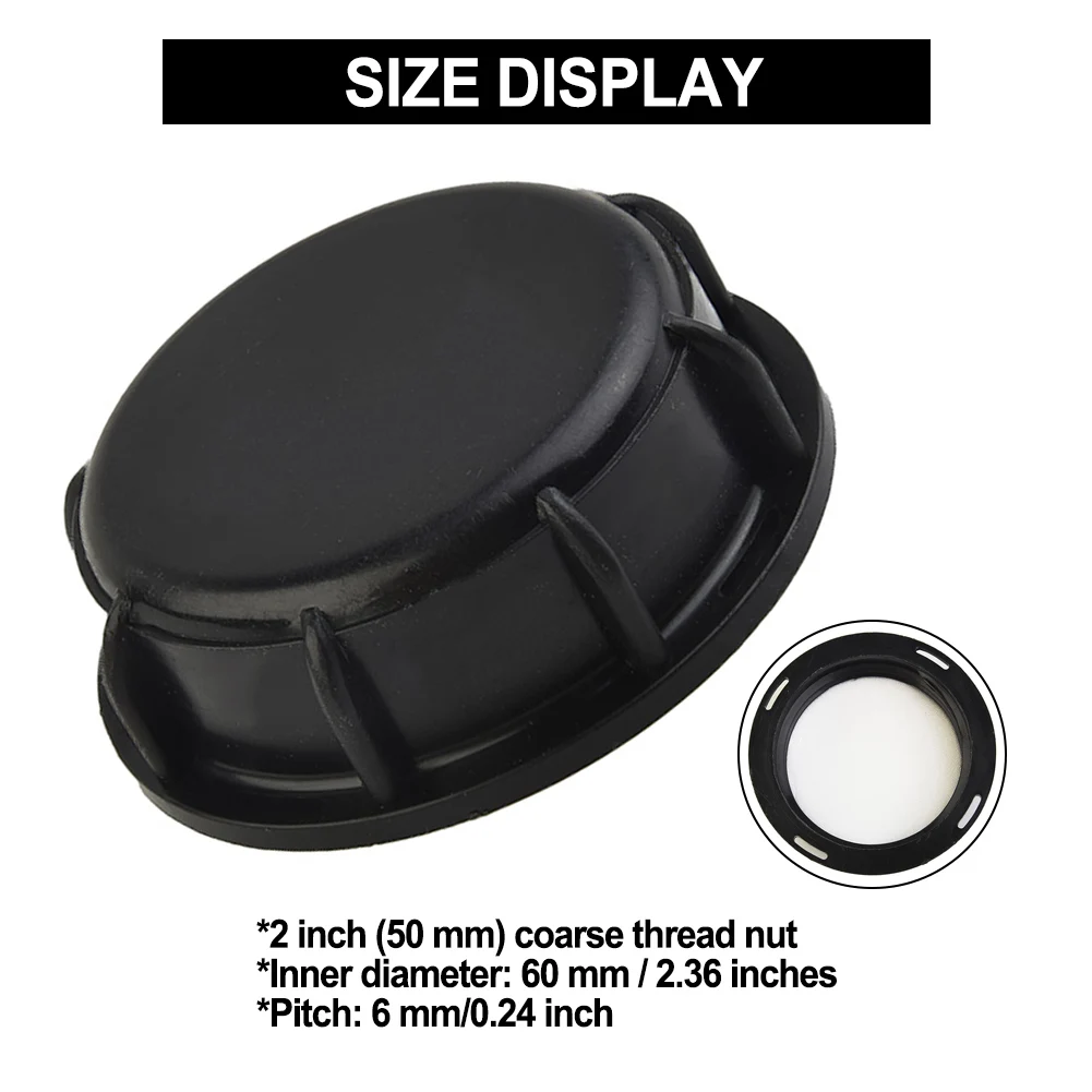 1pcs IBC Tank Lids IBC Tote Lid Cover Water Liquid Tank Cap Black Polypropylene Essential Tools For Living In The Home Room