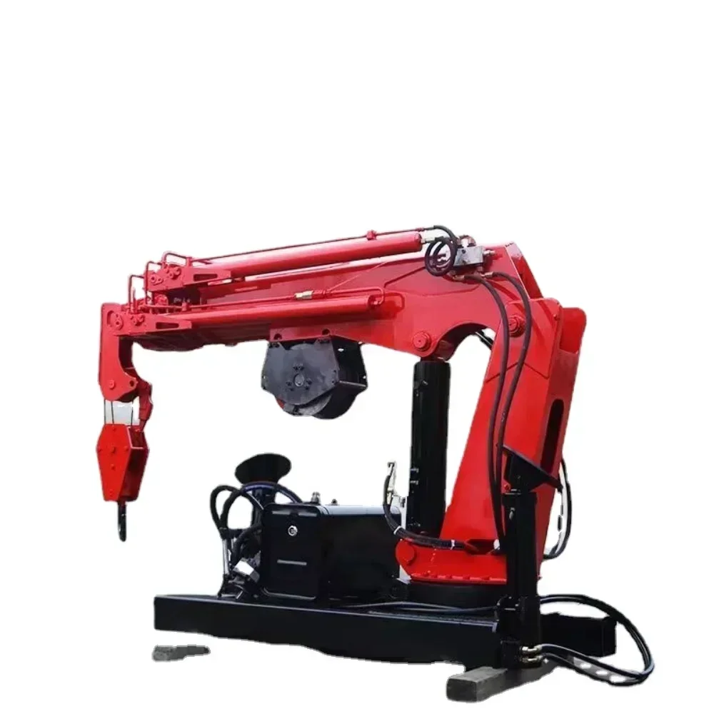 Vehicle-mounted Crane Truck-mounted Crane 3 Tons 5 Tons Detachable Boom Truck Light Truck Modified Telescopic Cra