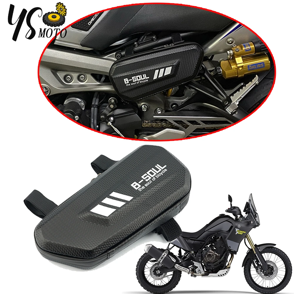 For Yamaha Tenere 700 1200 XTZ 700 T700 TENERE700 TENERE1200 Embroidery material Motorcycle Hard Waterproof Triangle Side Bag