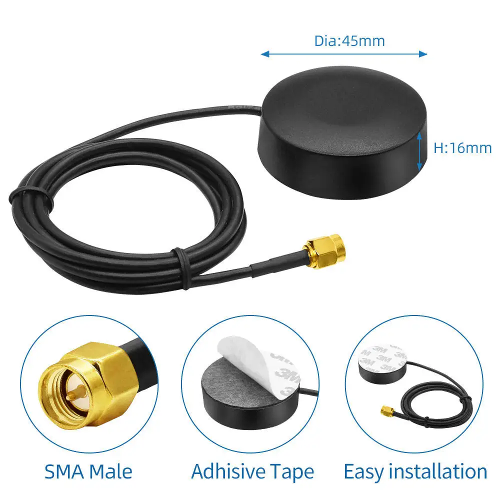 Outdoor Waterproof External Cabinet Antenna 4G 433MHz 2.4G 5.8G GSM Wifi Aerial 5dBi SMA Male for DTU NB Model