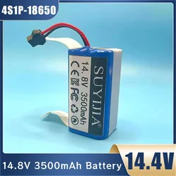 14.8V/14.4V 4S1P 3500mAh Vacuum Cleaner Battery 18650 Li-ion Batteries for Robots Vacuum Cleaners Sweepers Various Plug Custom