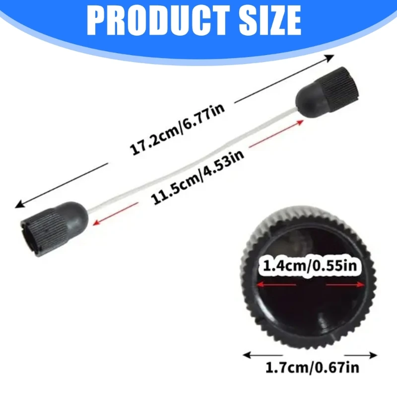 2 قطعة ملحق اتصال الرمح تحت الماء 14 مللي متر موضوع Spearfishing موصل الصيد أداة عظم الترقوة محول أنبوب اللاتكس #6