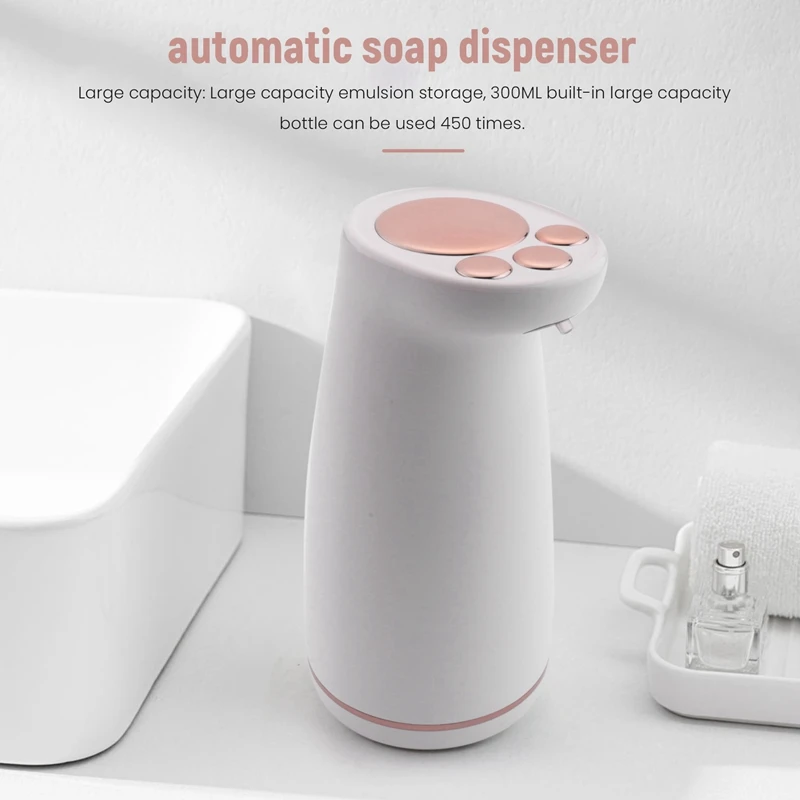 Dispenser Intelligent Induction Hand Washing Machine 300ML USB Charge Waterproof Smart Soap Dispenser For Healthy