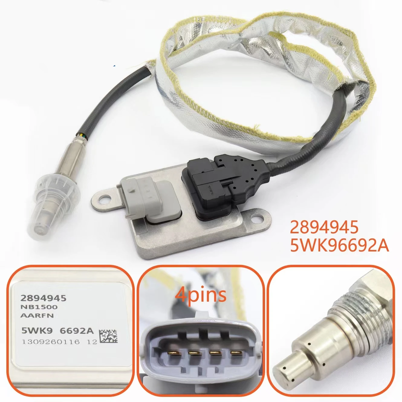 

Nitrogen Oxide Nox Sensor For Cummins lSB Engines 2894945 5293295 RX2872297 5293295 5WK96692A 5WK9 6692A 5WK9 6692