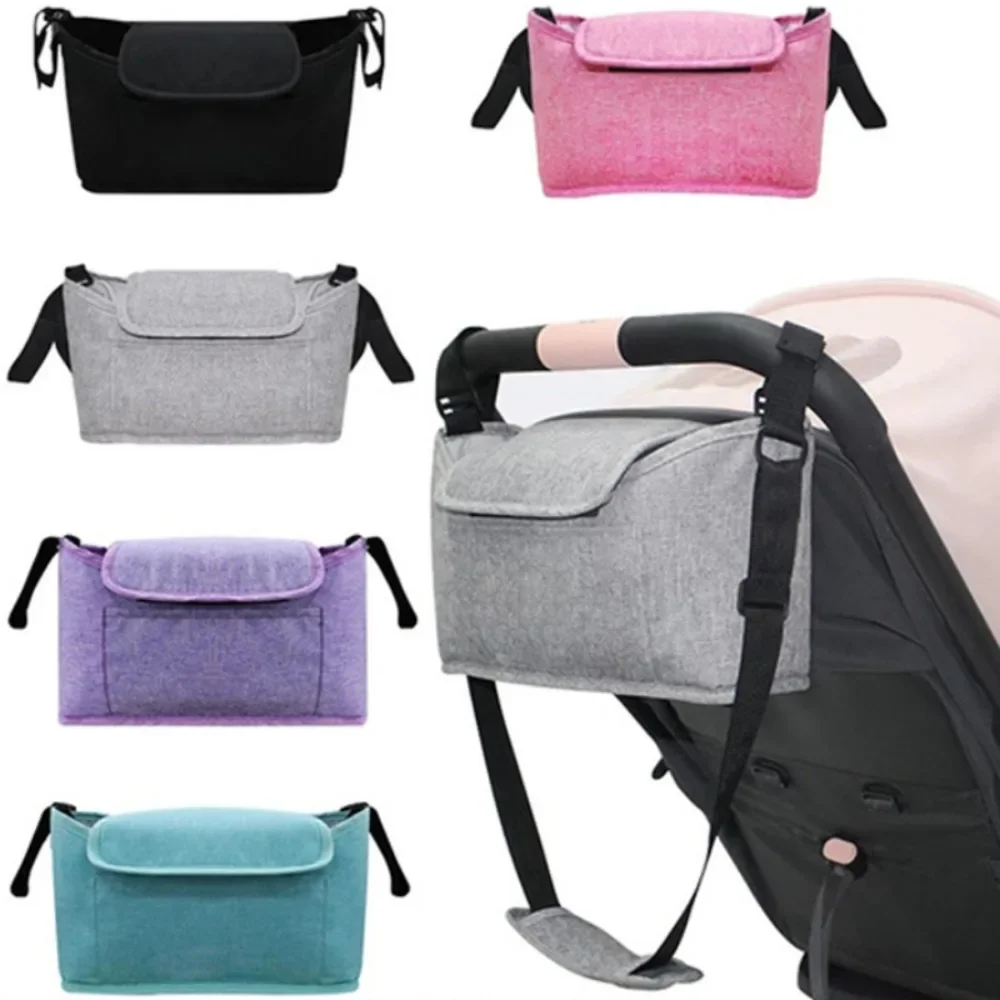 Organizador de cochecito bebé con bolsas y portavasos - Accesorios