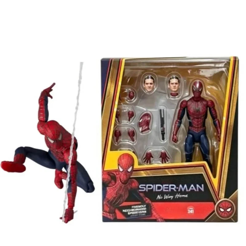 Image of Mafex 241 Tobey Maguire Spider-Man Figur No Way Home Friendly Neighbor Sammlerstück KO Modell Anime-Spielzeug als Geschenk