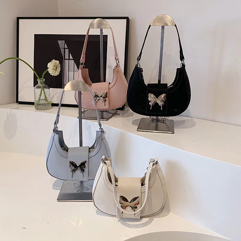 Butterfly Armpit Bag Gentle Texture Chain Bag Shoulder Bag Female