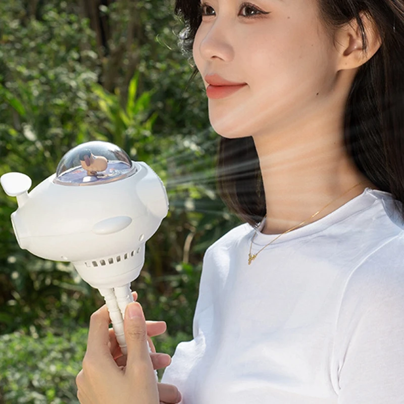 Ventola per passeggino sicura portatile adorabile del fumetto ricarica USB ventola elettrica di raffreddamento ad aria portatile multiuso per la casa