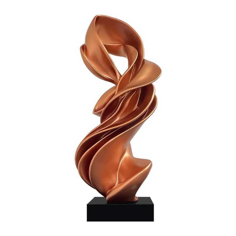 

Home entrance ornament Modern light luxury abstract sculpture Hotel lobby staircase soft decoration