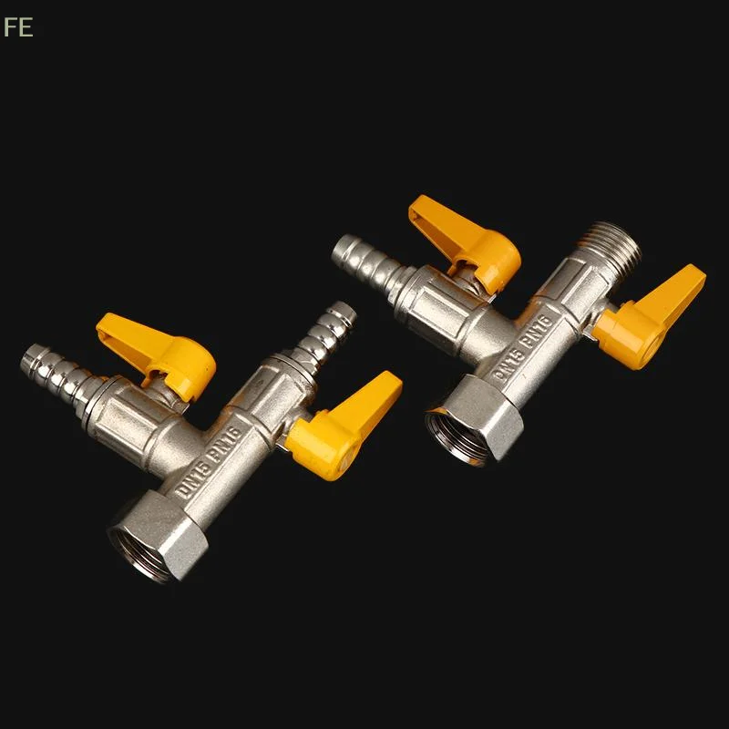 

[F] 3 Way Diverter Valve Switch Brass Water Diverter Shower Head Shut-Off Valve Valve Hose Connector Water Hose Adapter