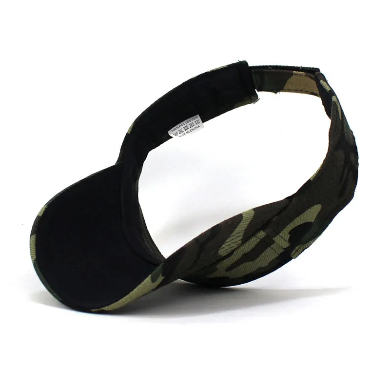 Polyester Camouflage Visors Adjustable Sun Protection Cap For Men and Women 03