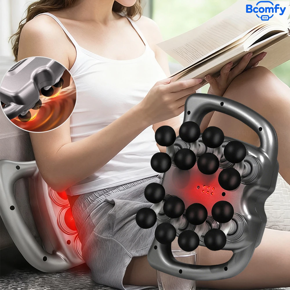 

Fascia Gun 16-Head Muscle Massage Gun 9 Modes Full Body Massage Professional Body Leg Back Shoulder Waist Fascia Gun