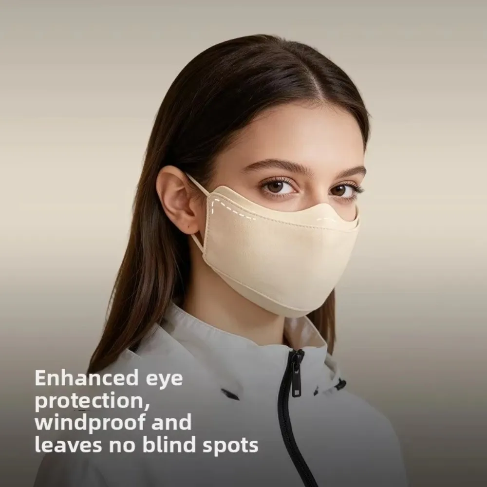 

Fashion Piled Lining Warm Mask Anti-cold Thermal Anti Dust Mask Partitioned Anti-ultraviolet Face Cover Scarf Gift