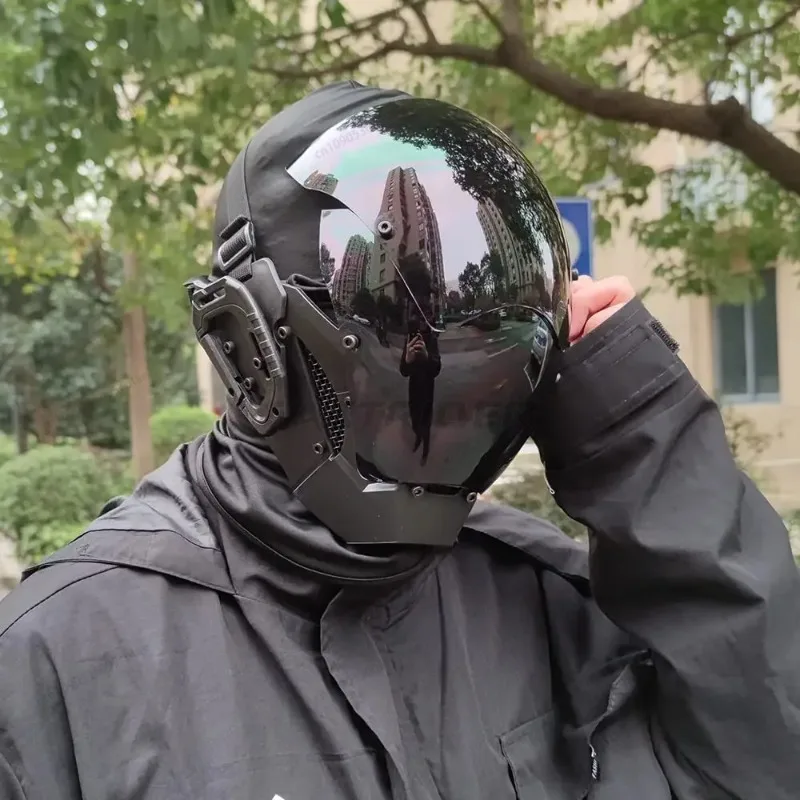 

Cyberpunk Mask Playing Cosplay Robocop of the Future Futuristic Cool Standard Model Science Fiction for Halloween Party