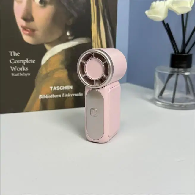 =Mini Fan Handheld Portable Outdoor Small Fan 5-speed Adjust Ultra Mini Fan Type-C Rechargeable Home Office Summer Cooling Fans