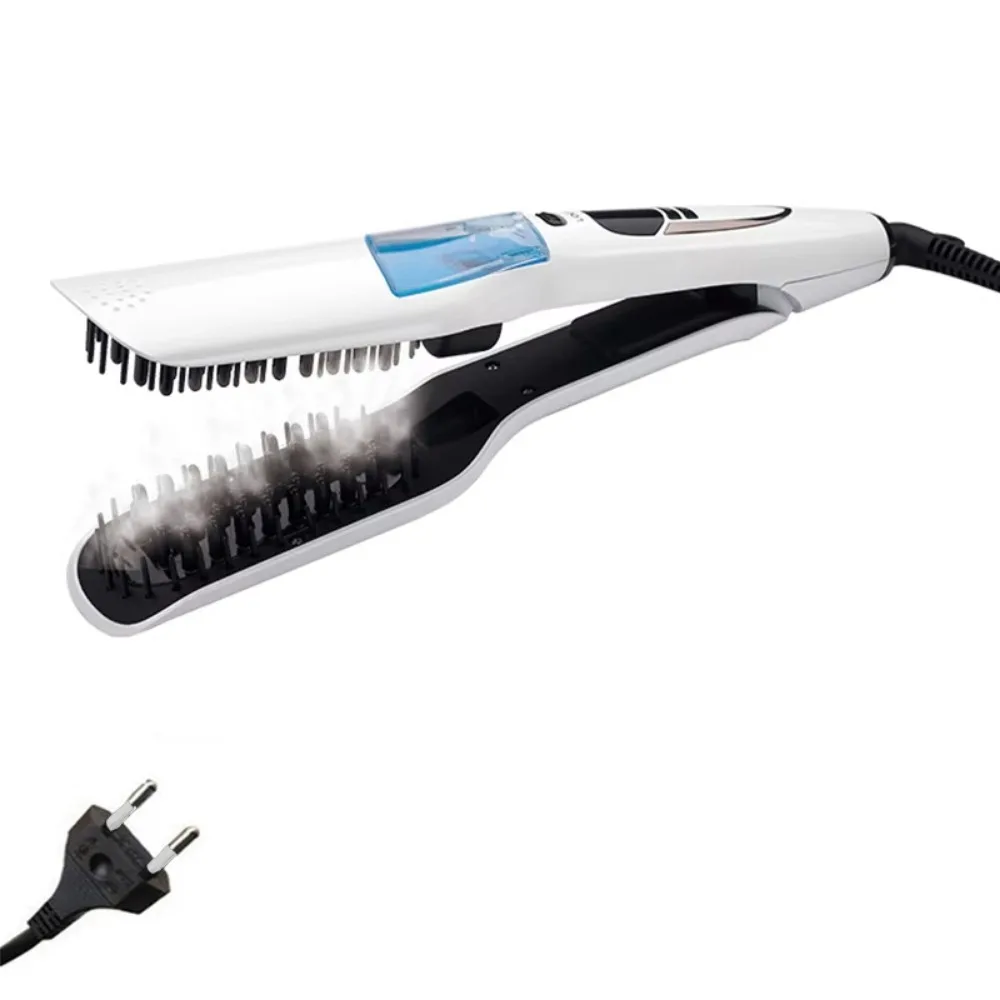 

LCD Display Steam Hair Straightener Scalable Fast Heating Electric Hair Straightener Anti-scald Adjustable Temperature